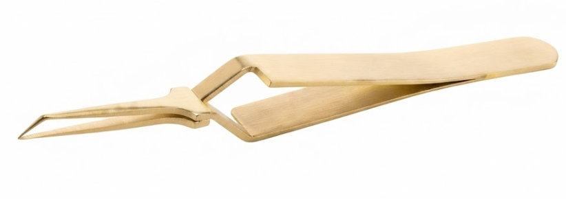 Gold Plated Tweezers — model AL5TTHXSAGP0